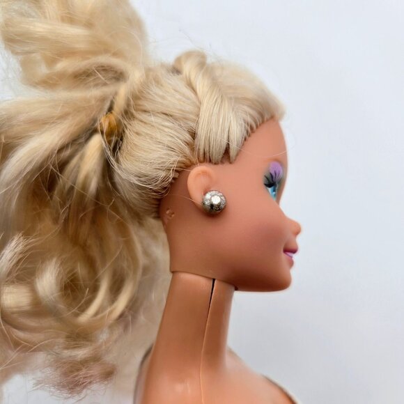 Costume Ball Barbie Blonde 1990 Vintage Mattel 7123 Original Dress Read - Picture 14 of 16